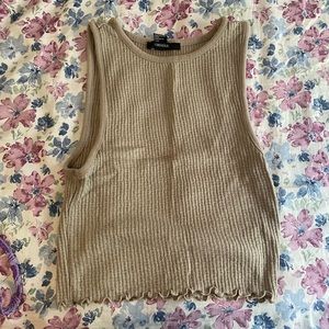 Tan crop top